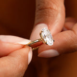 2.00 Ctw 14k Oval Shaped Prong Setting Lab Grown Diamond Engagement Ring – Odessa Ferkos Fine Jewelry