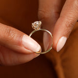 2.00 Ctw 14k Oval Shaped Prong Setting Lab Grown Diamond Engagement Ring – Odessa Ferkos Fine Jewelry