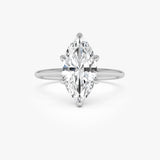 2.00 Ctw 14k Marquise Shape Prong Setting Lab Grown Diamond Engagement Ring – Verity Ferkos Fine Jewelry