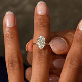 2.00 Ctw 14k Marquise Shape Prong Setting Lab Grown Diamond Engagement Ring – Verity Ferkos Fine Jewelry