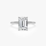 2.00 Ctw 14k Emerald Cut Prong Setting Lab Grown Diamond Engagement Ring – Marcelline Ferkos Fine Jewelry