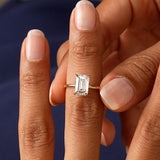 2.00 Ctw 14k Emerald Cut Prong Setting Lab Grown Diamond Engagement Ring – Marcelline Ferkos Fine Jewelry