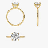 2.00 Ctw 14k Round Brilliant Prong Setting Lab Grown Diamond Engagement Ring – Rosalind Ferkos Fine Jewelry