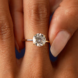 2.00 Ctw 14k Round Brilliant Prong Setting Lab Grown Diamond Engagement Ring – Rosalind Ferkos Fine Jewelry