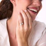 2.00 Ctw 14k Oval Shaped Lab Grown Diamond Stacked Rings - Rhea Ferkos Fine Jewelry