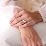 2.00 Ctw 14k Oval Shaped Lab Grown Diamond Stacked Rings - Rhea Ferkos Fine Jewelry