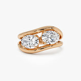 2.00 Ctw 14k Oval Shaped Lab Grown Diamond Stacked Rings - Rhea Ferkos Fine Jewelry