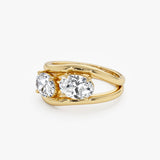 2.00 Ctw 14k Oval Shaped Lab Grown Diamond Stacked Rings - Rhea Ferkos Fine Jewelry