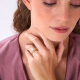 1.35 Ctw 14k Pear Shaped Lab Grown Twisted Pave Band Diamond Engagement Ring - Ivana Ferkos Fine Jewelry