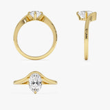 1.00 Ctw 14k Oval Cut Lab Grown Diamond Designer Setting Ring – Nerissa Ferkos Fine Jewelry