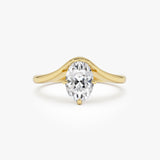 1.00 Ctw 14k Oval Cut Lab Grown Diamond Designer Setting Ring – Nerissa 14k Gold Ferkos Fine Jewelry