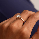 1 CTW 14k Pear Shaped Lab Grown Pear Shaped East-West Set Diamond Ring - Daria Ferkos Fine Jewelry