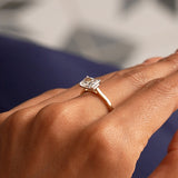 1 CTW 14k Radiant Cut Lab Grown Radiant Shaped East-West Set Diamond Ring - Alba Ferkos Fine Jewelry