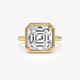 5.00ctw 14k Asscher Cut Lab Grown Diamond Engagement Ring - Ciro 14k Gold Ferkos Fine Jewelry