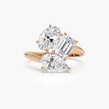 3.00ctw 14k Lab Grown Diamond Multi-Cut Cocktail Ring - Petra Ferkos Fine Jewelry