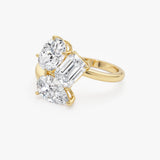 3.00ctw 14k Lab Grown Diamond Multi-Cut Cocktail Ring - Petra Ferkos Fine Jewelry