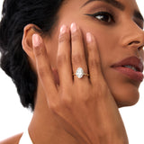 3.00 Ctw 14k Gold Oval Shape Prong Setting Engagement Ring - Vita Ferkos Fine Jewelry