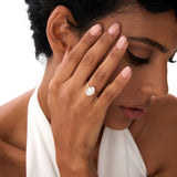 3.00 Ctw 14k Gold Oval Shape Prong Setting Engagement Ring - Vita Ferkos Fine Jewelry