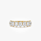 1.48ctw Emerald Cut Lab Diamond Anniversary Ring - Pina 14k Gold Ferkos Fine Jewelry