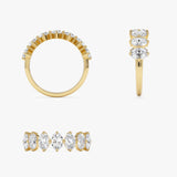 1.55ctw Oval Shaped Lab Diamond Anniversary Ring - Dora Ferkos Fine Jewelry