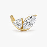 3.00ctw 14k Marquise & Trillion Lab Grown Diamond Statement Ring - Mica 14k Gold Ferkos Fine Jewelry