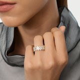 1.68 Ctw 14K Baguette Lab Grown Diamond Wide Statement Ring - Melia Ferkos Fine Jewelry
