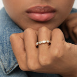 2.29 Ctw 14K Pear Lab Grown Diamond Full Eternity Band - Calia Ferkos Fine Jewelry