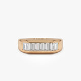 14k Baguette Shaped Lab Grown Statement Diamond Ring - Nona Ferkos Fine Jewelry