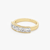 1.60 CTW 14k Asscher Cut Lab Grown Diamond Band - Drusa Ferkos Fine Jewelry