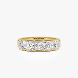 1.60 CTW 14k Asscher Cut Lab Grown Diamond Band - Drusa 14K Gold Ferkos Fine Jewelry