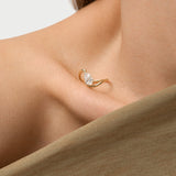 14k 1 CTW Pear Shape Lab Grown Diamond Ring - Bona Ferkos Fine Jewelry