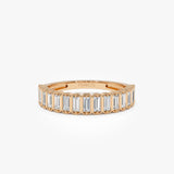 14k Unique Lab Grown Baguette Diamond Ring - Sera Ferkos Fine Jewelry