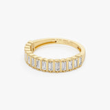 14k Unique Lab Grown Baguette Diamond Ring - Sera Ferkos Fine Jewelry