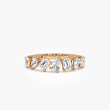 1.05 Ctw 14K Mixed Shape Lab Grown Diamond Ring - Aiko Ferkos Fine Jewelry