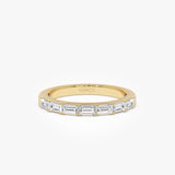 14K Baguette Lab Grown Diamond Ring - Sade 14K Gold Ferkos Fine Jewelry