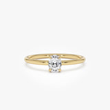 0.25 Ctw 14K Oval Shaped Lab Grown Diamond Solitaire Ring - Jollie 14K Gold Ferkos Fine Jewelry