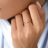 0.50 CTW 14K Emerald Cut Lab Grown Diamond Solitaire Ring - Gigi Ferkos Fine Jewelry