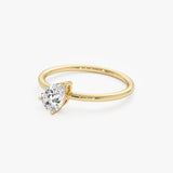 0.50 CTW 14K Pear Shape Lab Grown Diamond Stacking Ring - Estee Ferkos Fine Jewelry