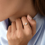 0.50 CTW 14k Marquise Shape Lab Grown Diamond Stacking Ring - Aimee Ferkos Fine Jewelry