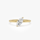 0.50 CTW 14k Marquise Shape Lab Grown Diamond Stacking Ring - Aimee 14K Gold Ferkos Fine Jewelry