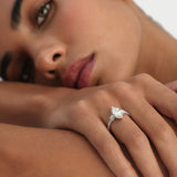 2.82 ctw 14K Gold Marquise Lab Grown Diamond Three Stone Engagement Ring Ferko's Fine Jewelry