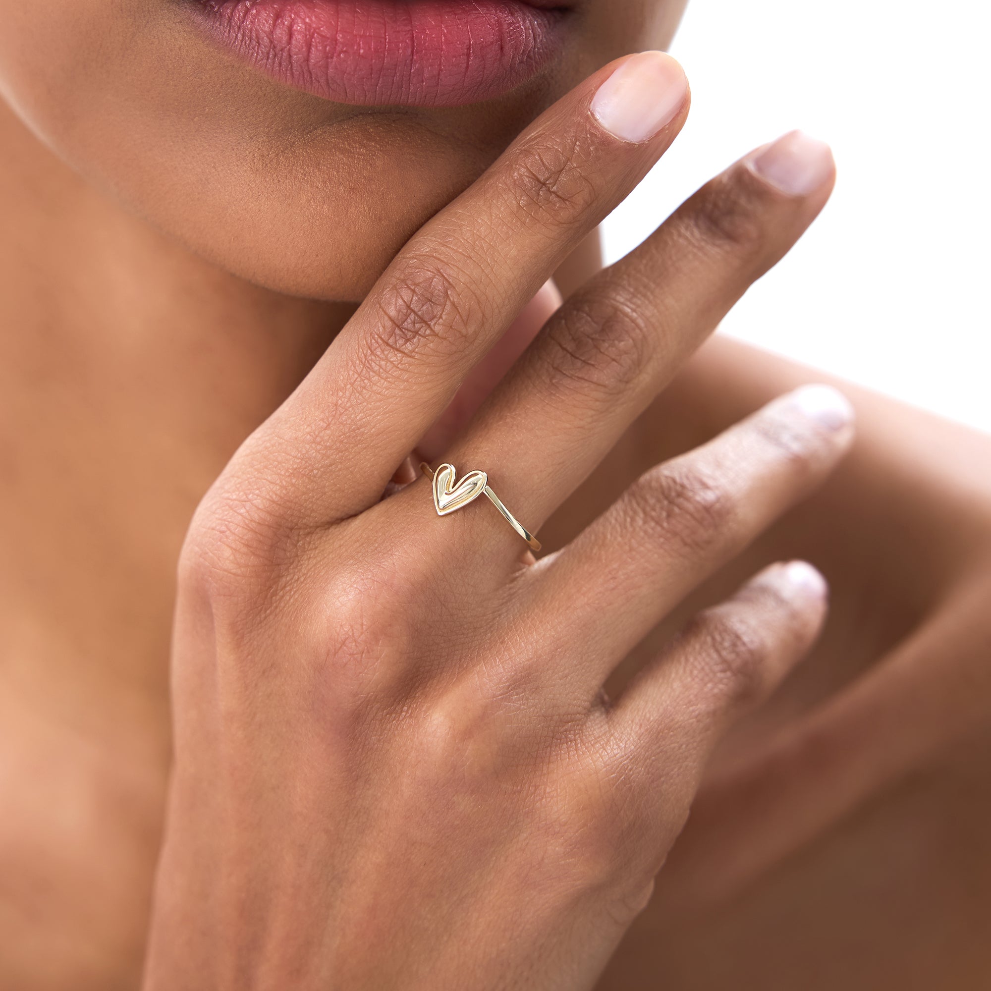 14k Gold Love Heart Ring Ferkos Fine Jewelry