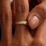 14K Gold Twisted Bold Band Ring Ferkos Fine Jewelry