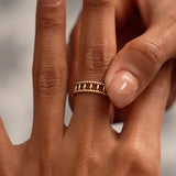 14k Double Rope Link Band Ring Ferkos Fine Jewelry