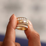 14k Double Rope Link Band Ring Ferkos Fine Jewelry