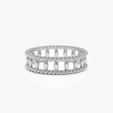 14k Double Rope Link Band Ring Ferkos Fine Jewelry