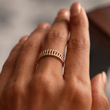 14K Sculptural Wide Band Ring Ferkos Fine Jewelry