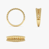 14K Sculptural Wide Band Ring Ferkos Fine Jewelry