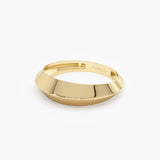 14k Knife Edge Wedding Band Ferkos Fine Jewelry