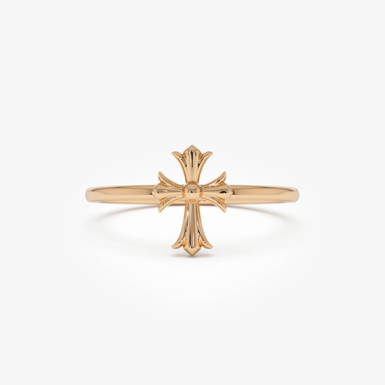 14K Chrome Hearts Cross Band Ring – Ferkos Fine Jewelry